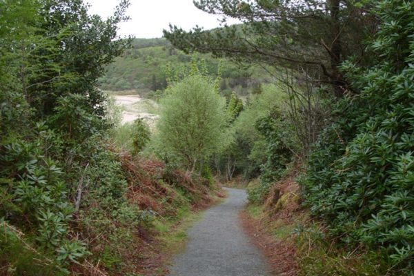 Descending towards beach